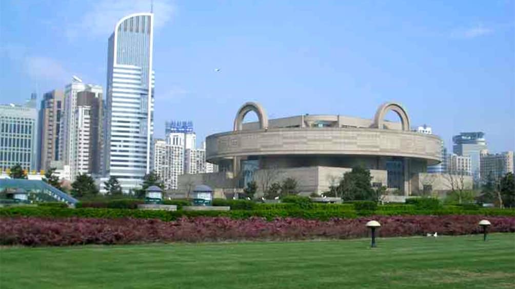 Calm view of downtown Shanghai 