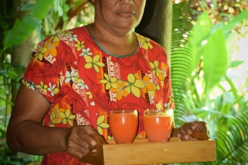 Refreshing drinks at Gardens of Sleeping Giants