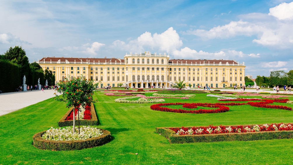 The garden grounds of Schönbrunn Palace in Vienna