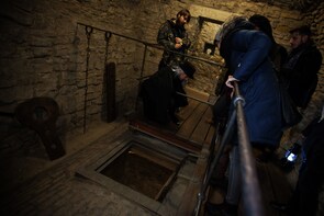 Underground Walk by Lamplight