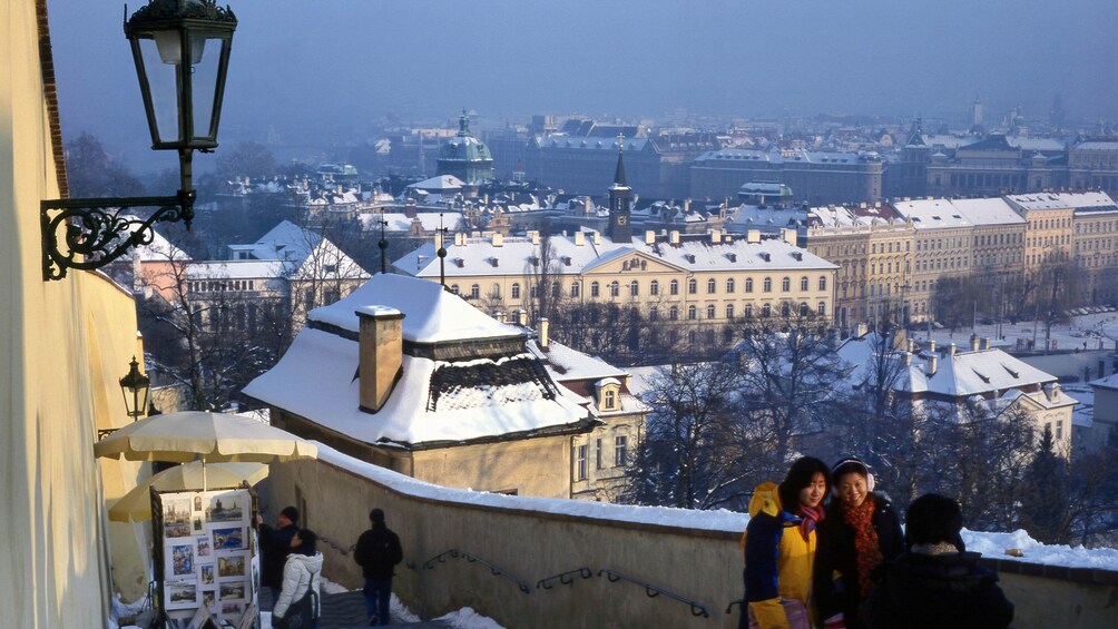 Prague city tour in winter