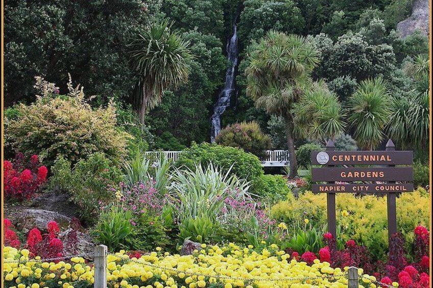 One of the City gardens seen on the day.