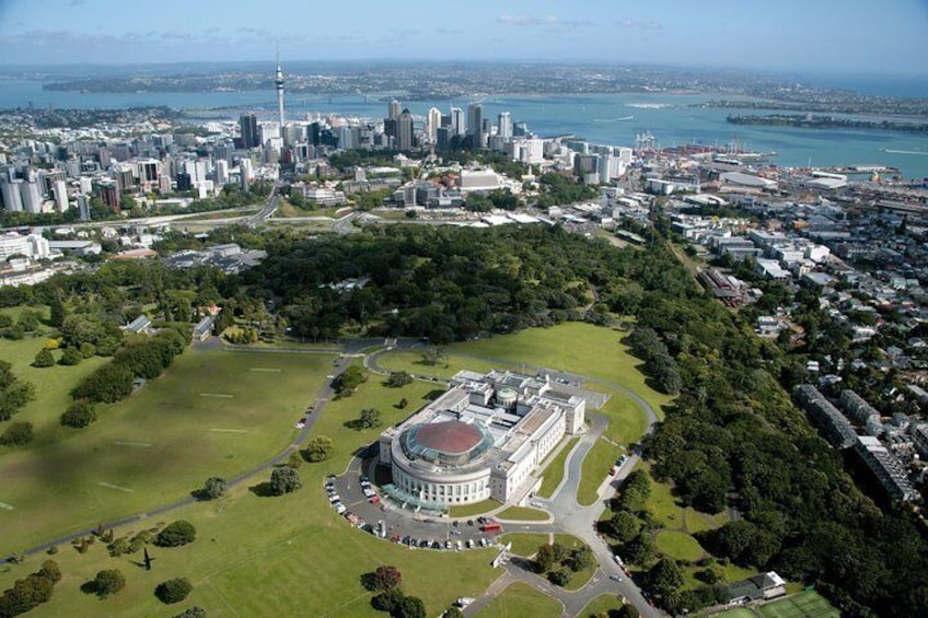 Aerial shot of Auckland