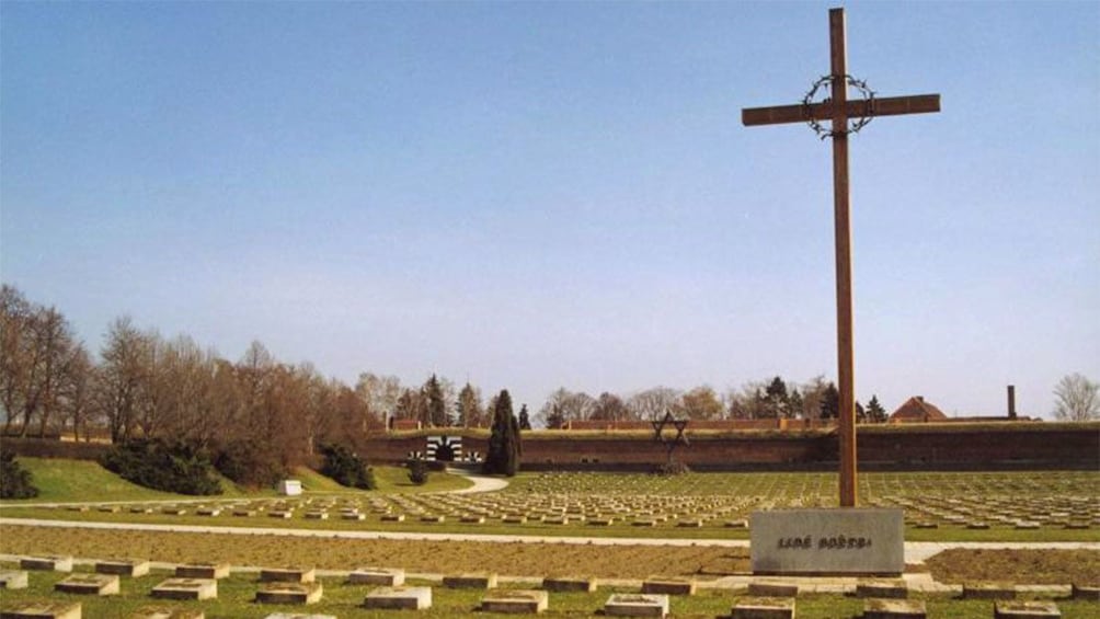 Cemetery at the Terezin Concentration Camp in Prague