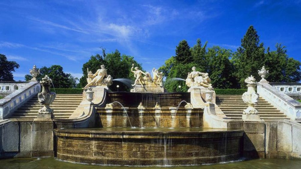 Fountain in the Castle Gardens in Cesky Krumlov