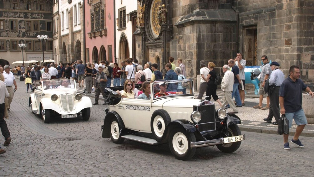 vintage cars in Prague