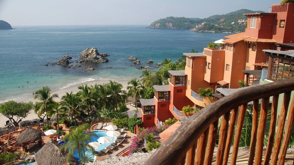 Resort and beach in Ixtapa