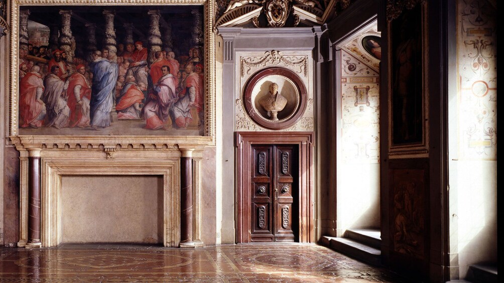 Art on Secret Passages of Palazzo Vecchio in Italy