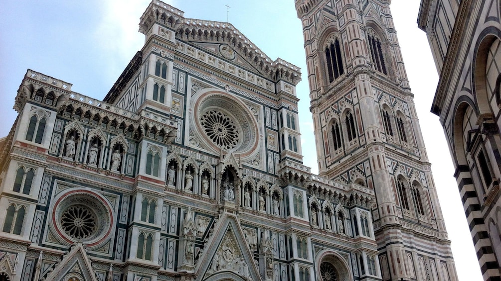 Building exterior on tour in Florence Italy