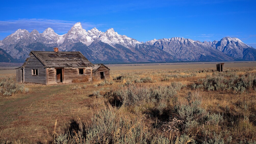 Mountain view of Grand Teton National Park in Jackson Hole