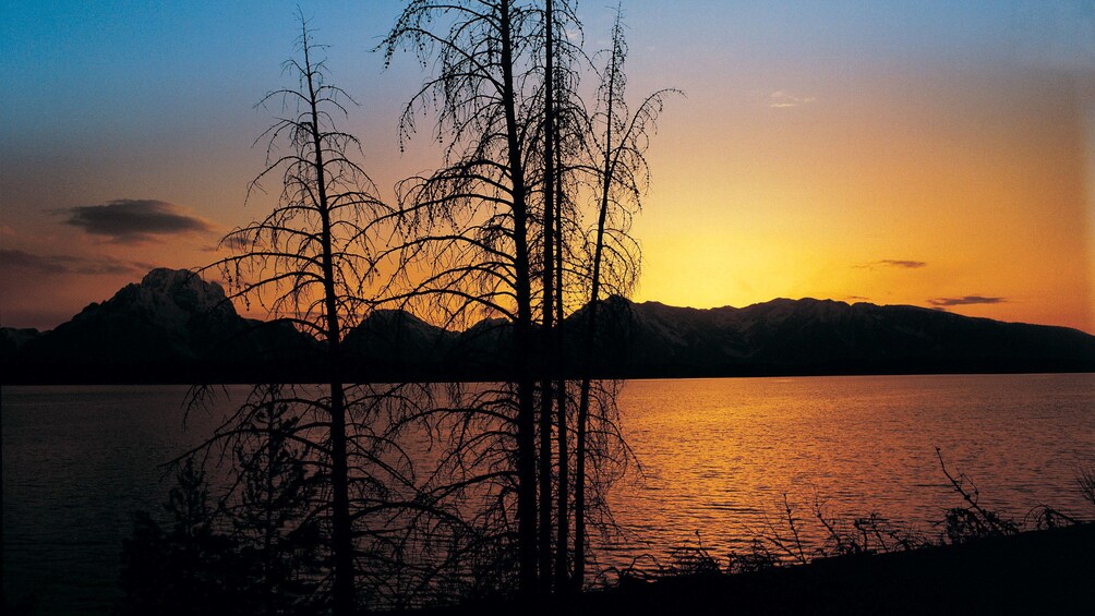 Beautiful sunset view at Grand Teton National Park