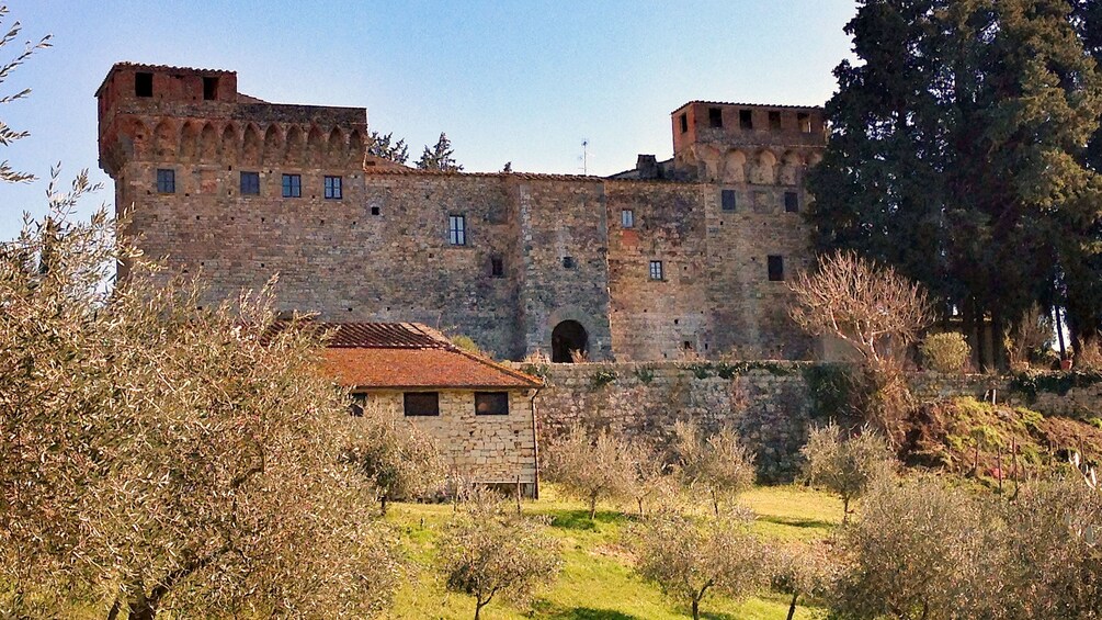 Brick building on Tuscany Wine Tasting Tour in Italy