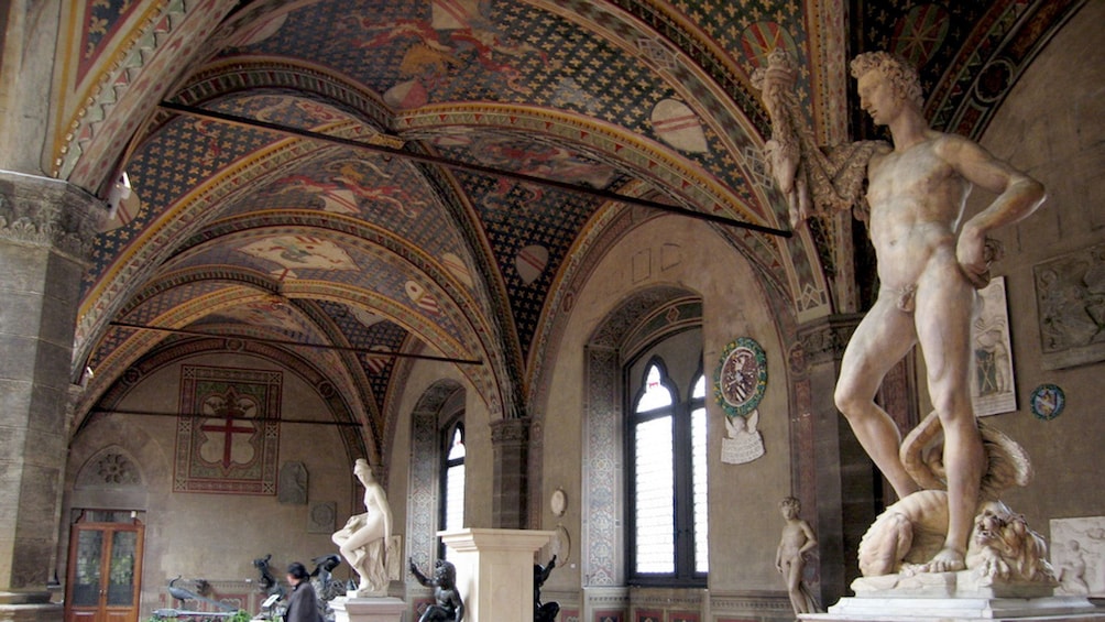 Interior at Bargello Museum in Florence Italy