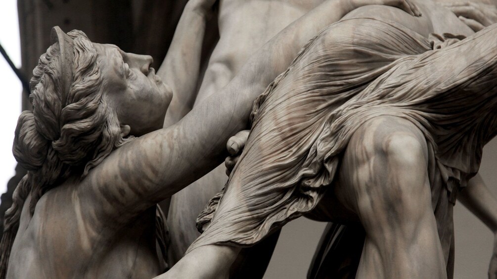 Statue close-up on Uffizi Gallery Afternoon Tour in Florence Italy