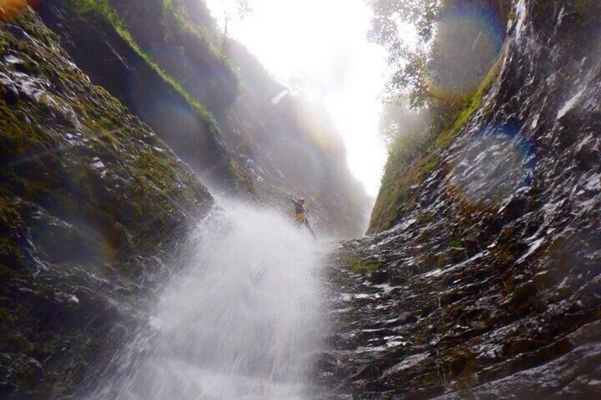 Canyoning highest waterfall 90m (295ft) private day trip from Guayaquil