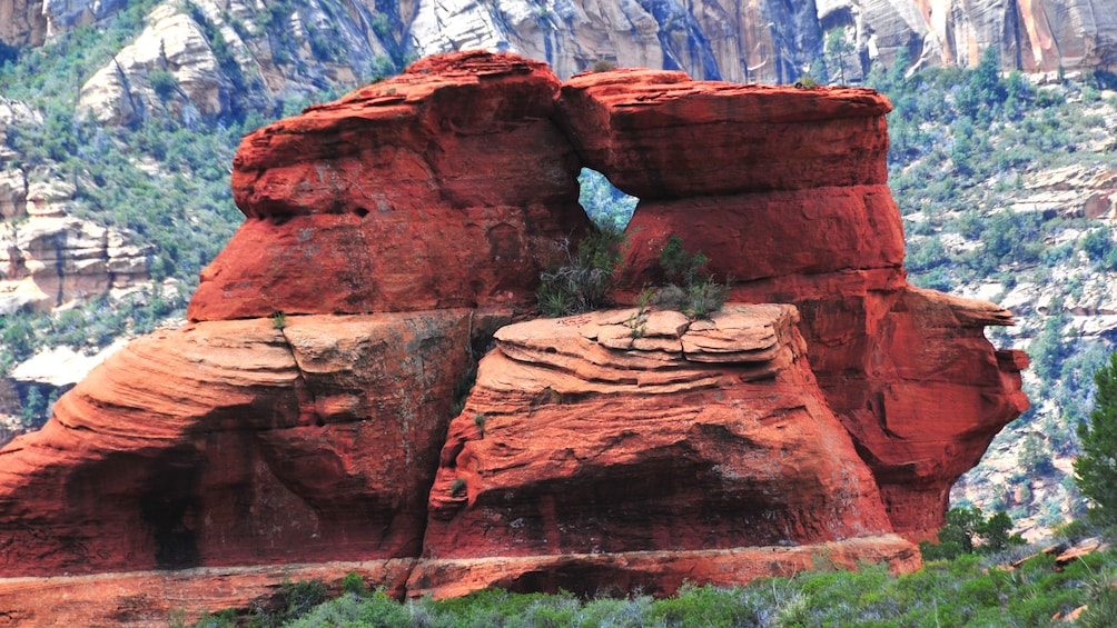 Red rock arch formation in Sedona, Arizona