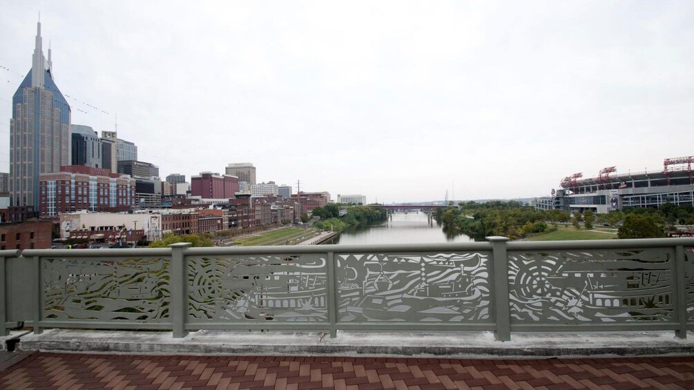 Show item 3 of 8. Crossing a bridge in Nashville