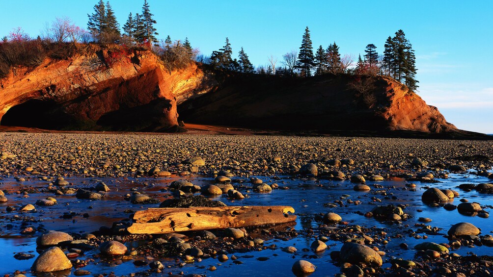 Sunset at the beach in New Brunswick