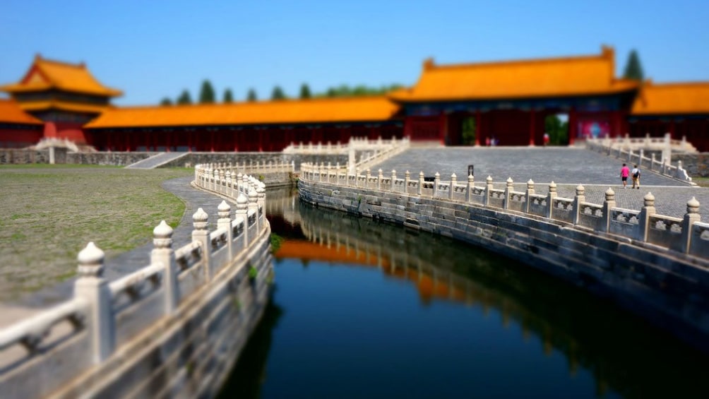 Inside the walls of the Forbidden City in China
