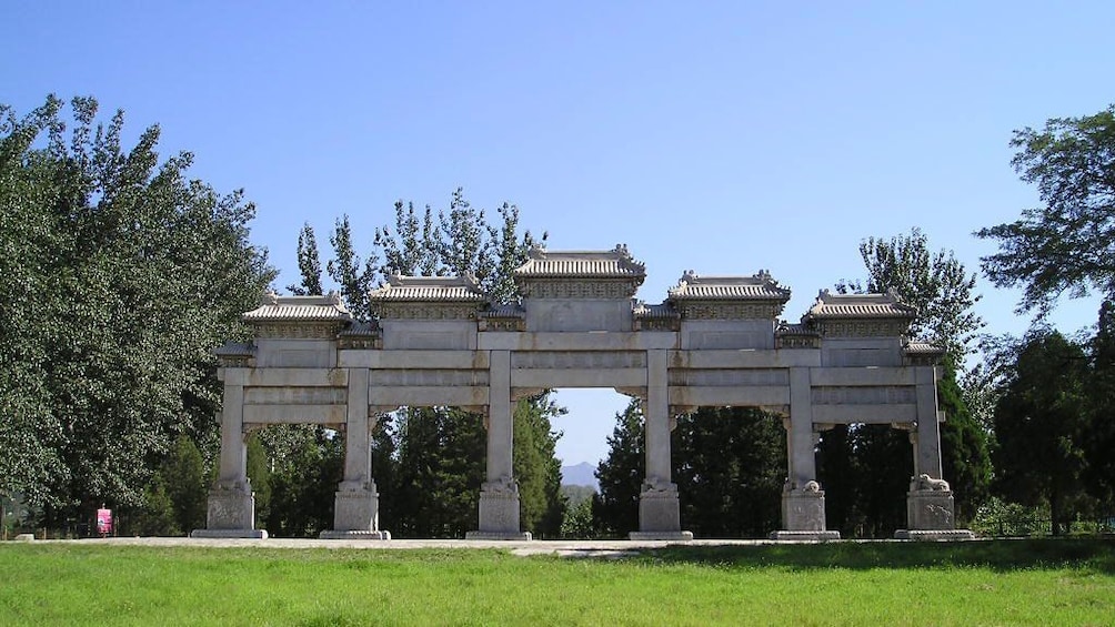 Reaching the Ming tombs in China