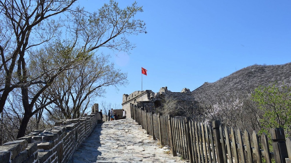 Crumbled tower at the Great Wall in China