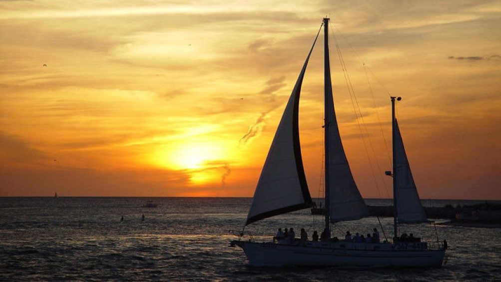 Sunset over Boca Ciega Bay in Tampa Bay, Florida