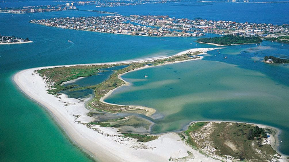 Shell Key Island bird's eye view