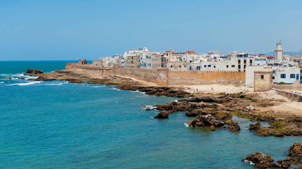 Walled city on the coast in Essaouira