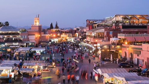 Visite nocturne de Marrakech en calèche