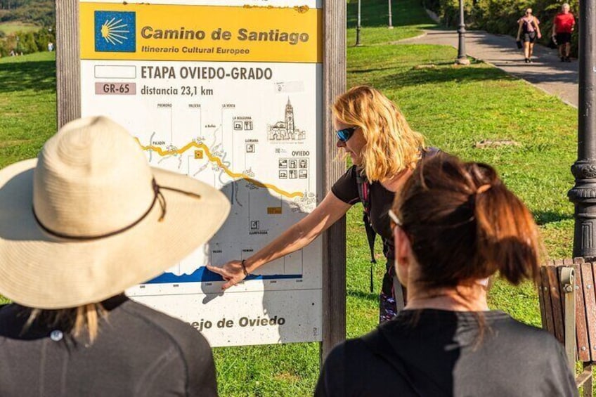 You find these information panels at the start of each stage of the Camino Primitivo. 