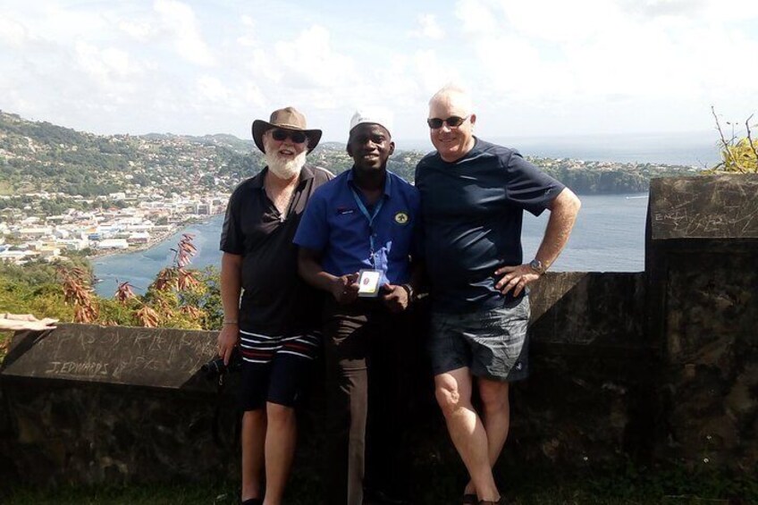 Over looking the city of kingstown from Fort Charlotte