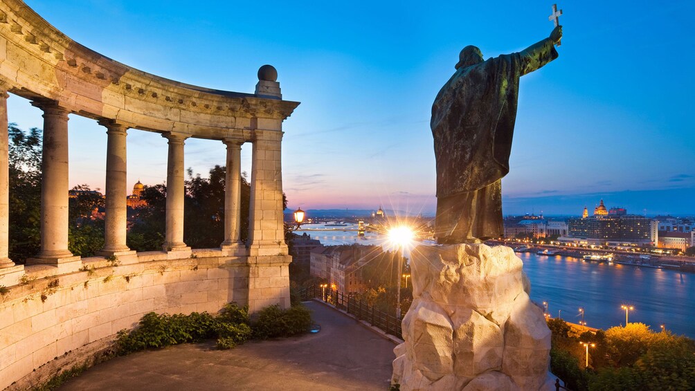 View of the city from Gellért Hill in Budapest 