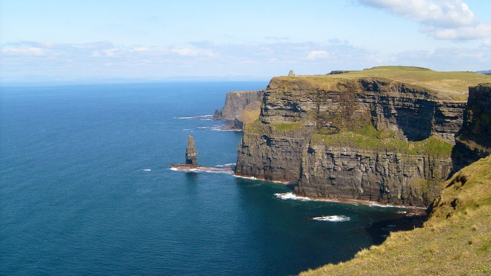 Show item 4 of 5. sea caves on the cliffs of Dublin bay