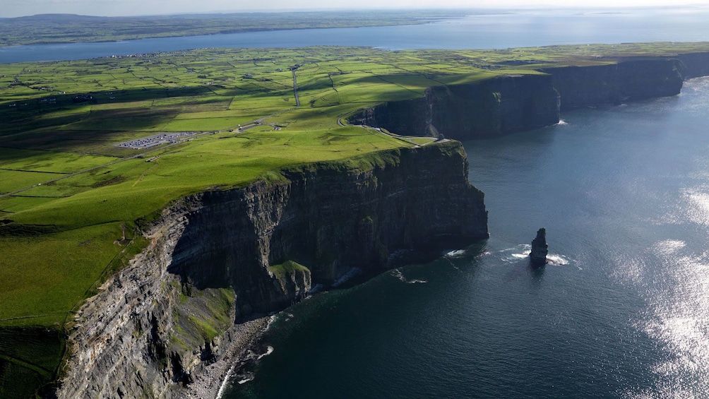 sea caves on the cliffs of Dublin bay