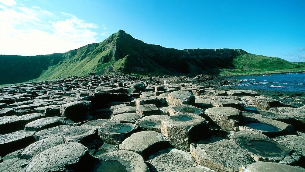 Giants Causeway and sea shore in Dublin