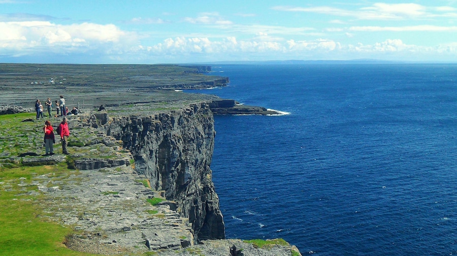 Enjoying the view from the coast in Ireland