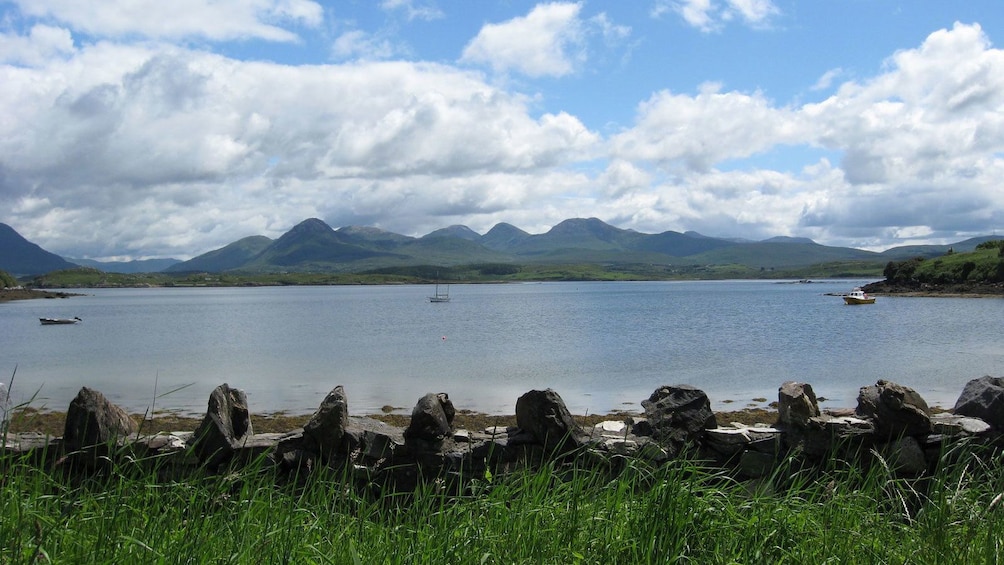 Old fence along the waters in Ireland