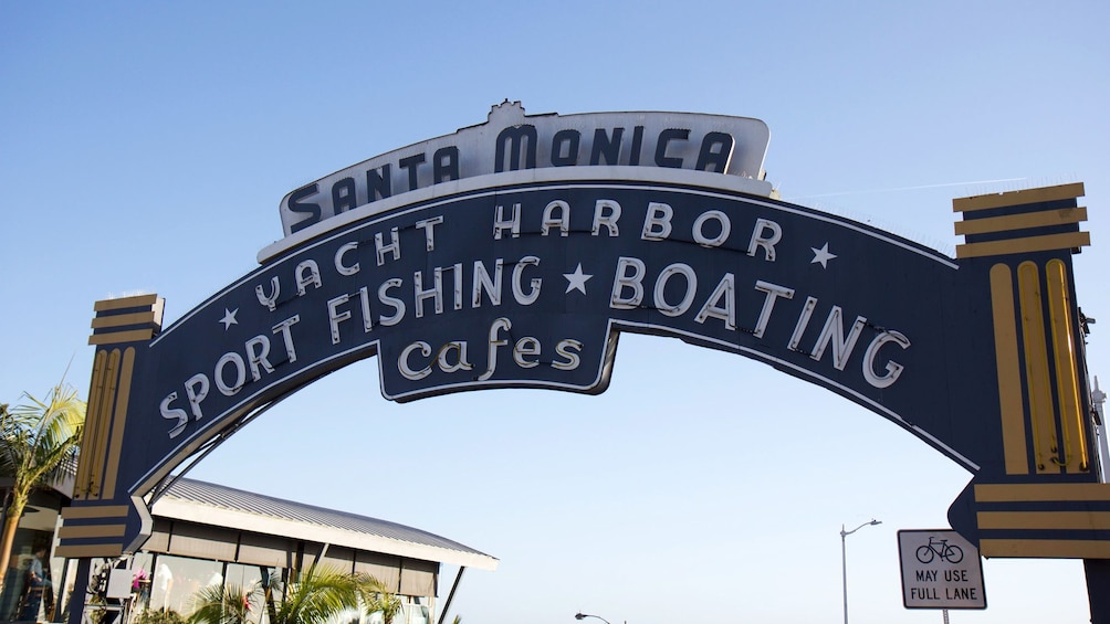 Show item 3 of 9. Santa Monica Yacht Harbor sign.