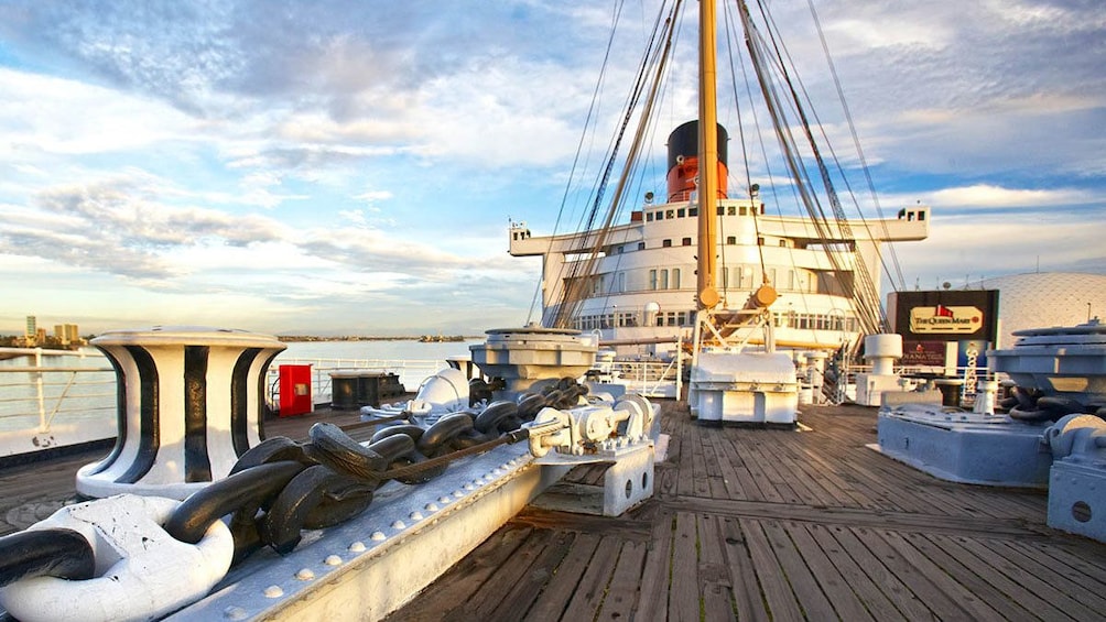 Show item 1 of 5. Top deck of the Queen Mary.