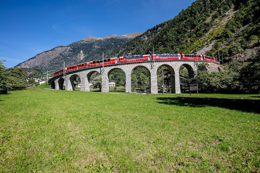 Bernina Express Rail Tour to St. Moritz