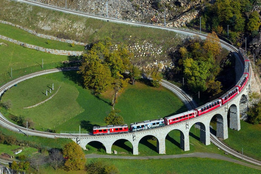 Bernina Express Rail Tour to St. Moritz