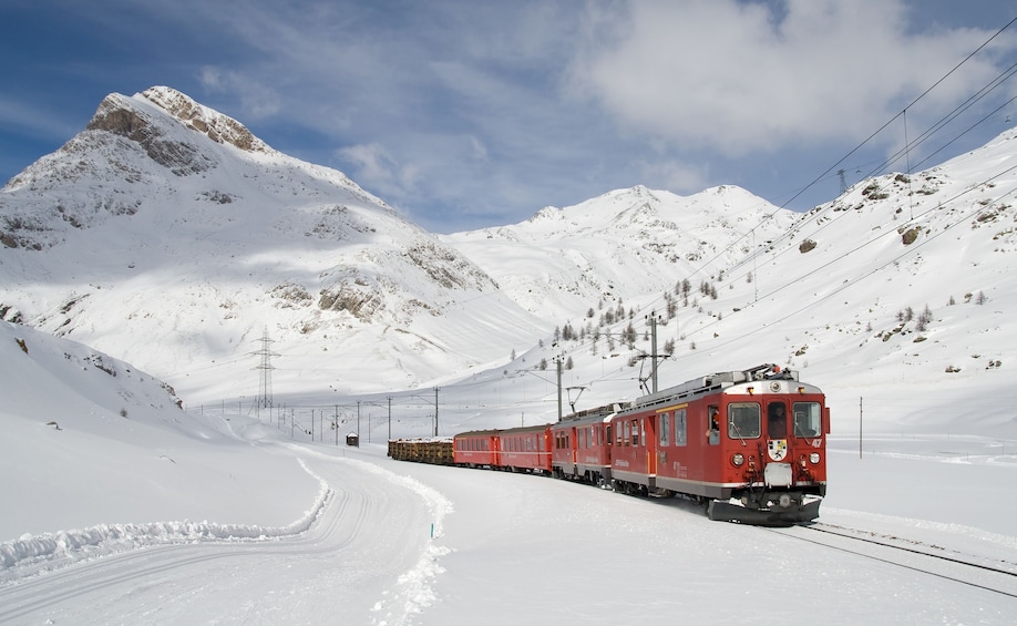 Bernina Express Rail Tour to St. Moritz