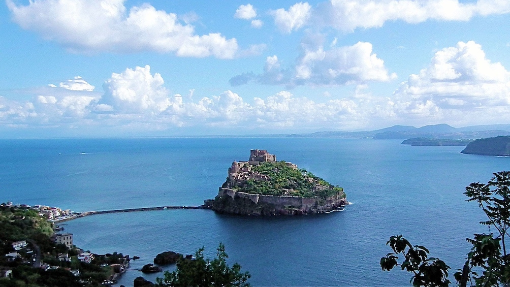 Aragonese Castle on a volcanic rock off the coast of Ischia