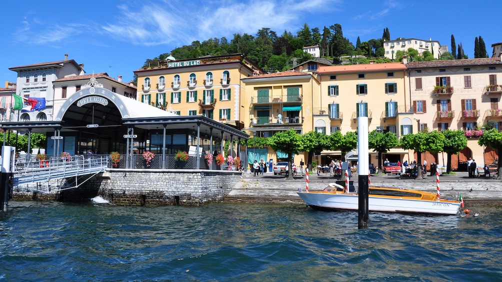 city of Bellagio on lake Como near Milan Italy