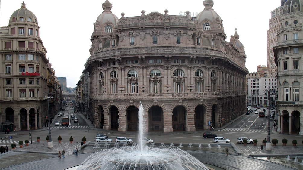 Piazza De Ferrari in Genoa Italy