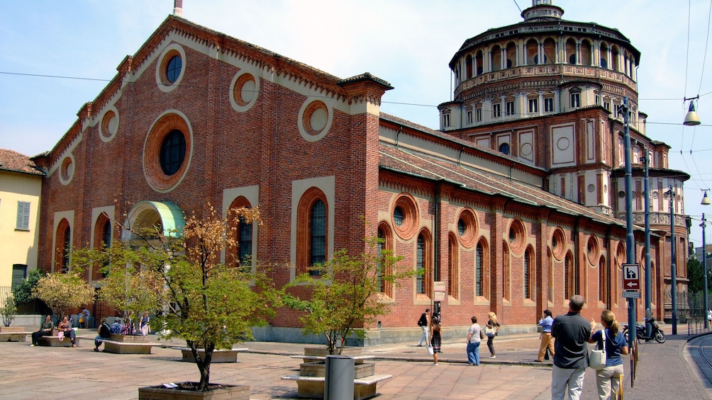 brick building exterior in Italy 