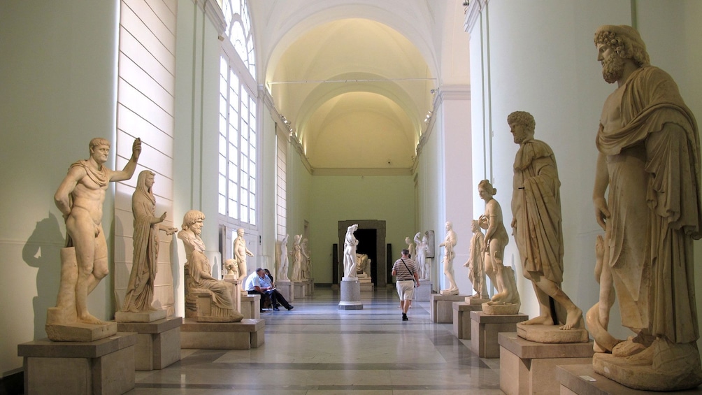 Statues in the Archaeological museum in Naples