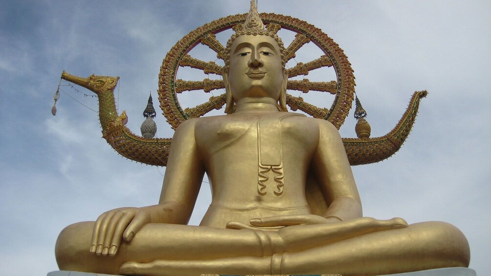Golden buddha statue in Koh Samui