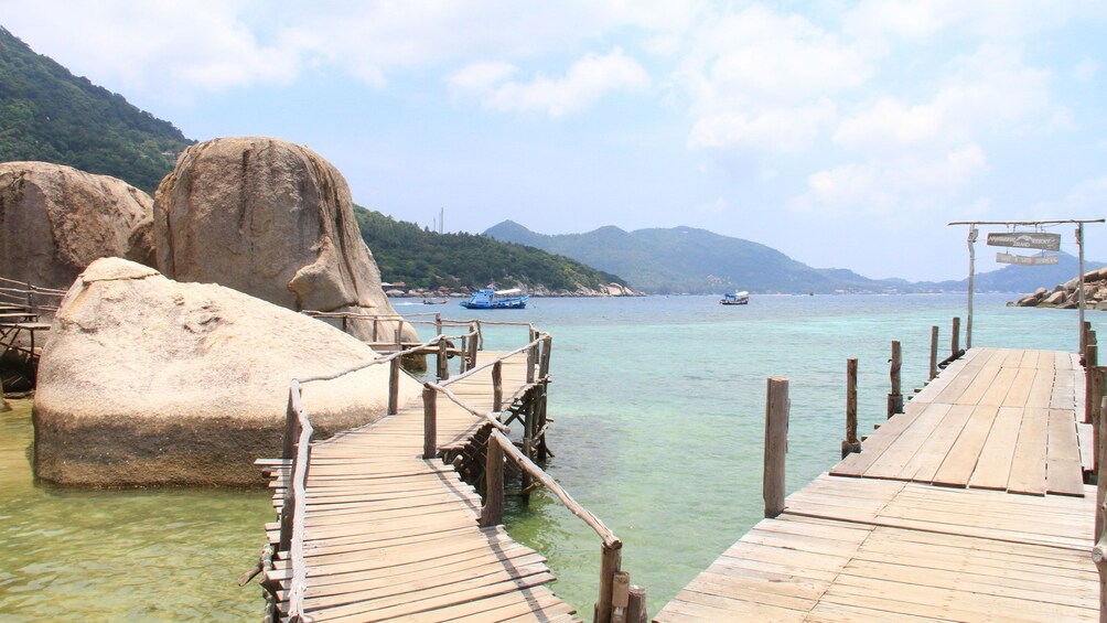 Dock from beach in Koh Samui