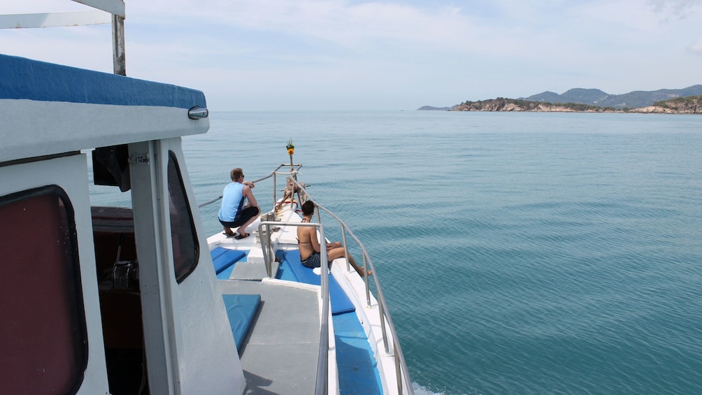 People on front of boat in Koh Samui